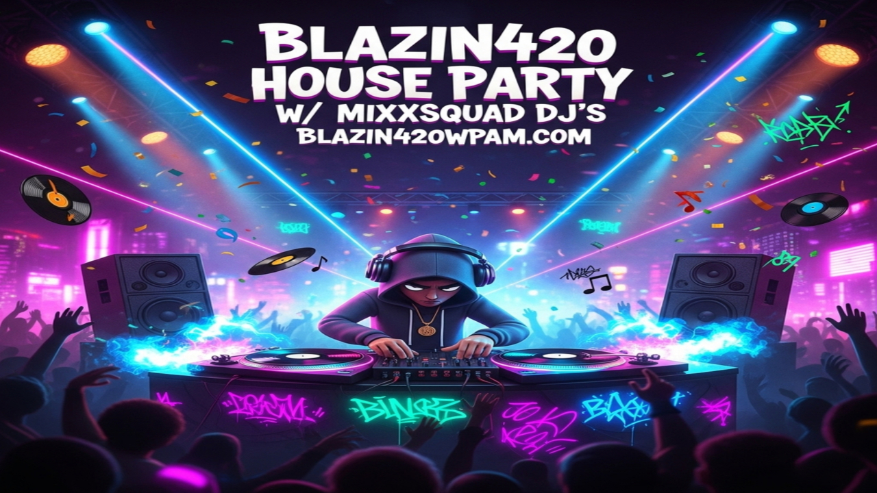 BLAZIN420 HOUSE PARTY FT DJ CRASH MUSICK