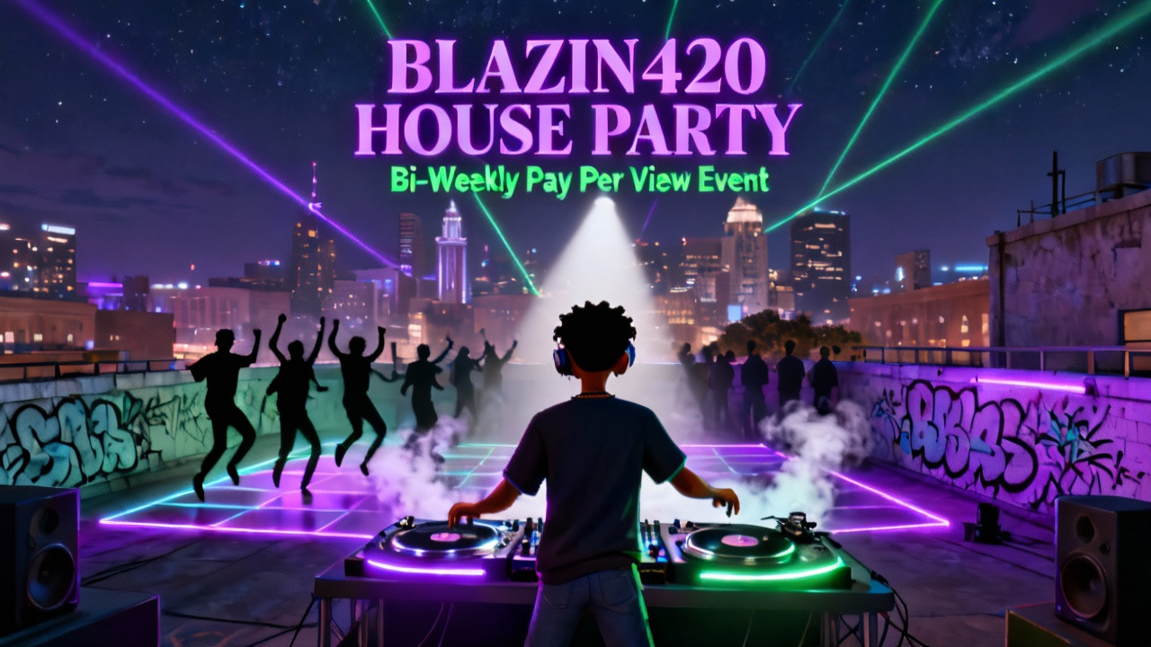 BLAZIN420 HOUSE PARTY FT Dj J MO