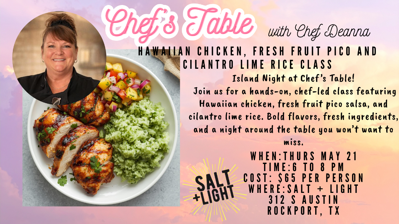 Chef's Table: Hawaiian Chicken with Fresh Fruit Pico & Cilantro Rice