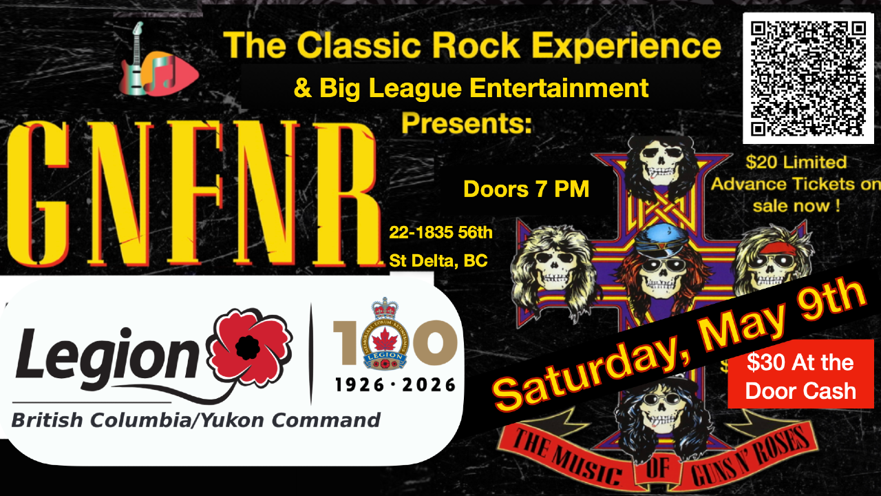 The Music of Guns n’ Roses @ The Tsawwassen Legion