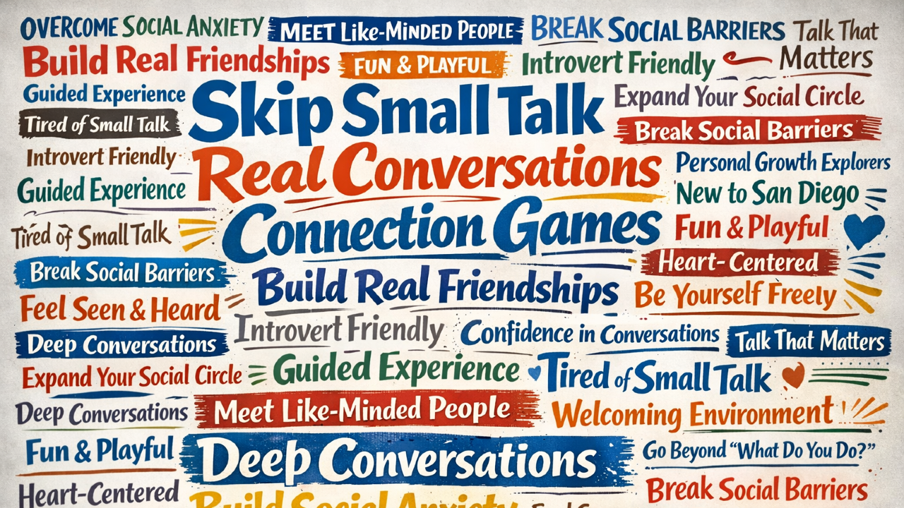 Connection Games: Skip Small Talk forever! (Los Angeles/Venice