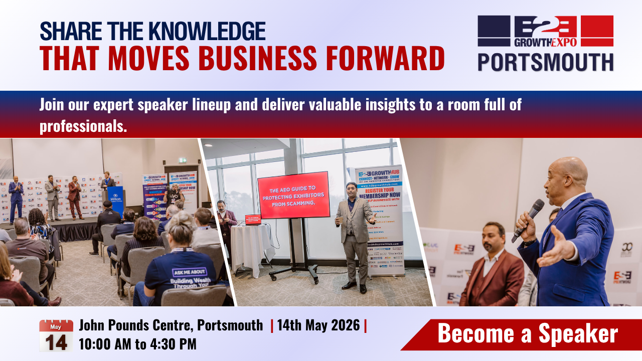 Portsmouth B2B Growth Expo 2026 | Become A Speakers At Premier B2B Show